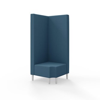 Modulsofa Snake hjørne 90° R12 treben sh 43 høy rygg