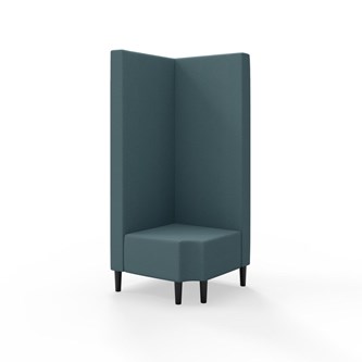 Modulsofa Snake hjørne 90° R12 treben sh 43 høy rygg