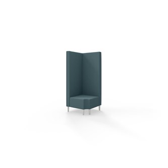 Modulsofa Snake hjørne 90° R12 treben sh 43 høy rygg