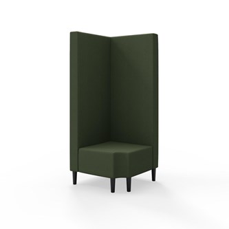 Modulsofa Snake hjørne 90° R12 treben sh 43 høy rygg