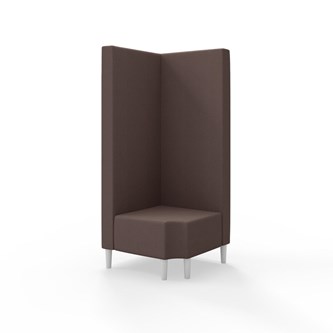 Modulsofa Snake hjørne 90° R12 treben sh 43 høy rygg