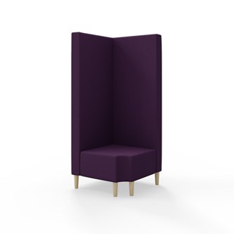 Modulsofa Snake hjørne 90° R12 treben sh 43 høy rygg