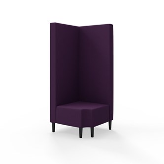 Modulsofa Snake hjørne 90° R12 treben sh 43 høy rygg