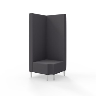 Modulsofa Snake hjørne 90° R12 treben sh 43 høy rygg