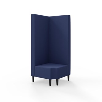 Modulsofa Snake hjørne 90° R12 treben sh 43 høy rygg