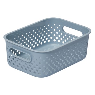 Oppbevaringskurv resirkulert plast 20,5x14,5x7,5 cm