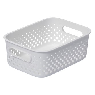 Oppbevaringskurv resirkulert plast 20,5x14,5x7,5 cm