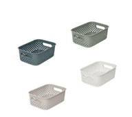 Oppbevaringskurv resirkulert plast 20,5x14,5x7,5 cm