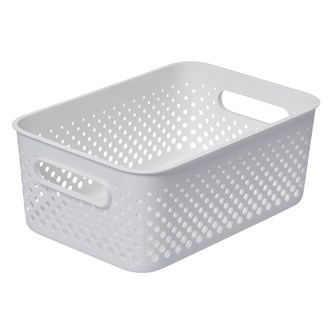 Oppbevaringskurv resirkulert plast 29,5x20,5x12 cm
