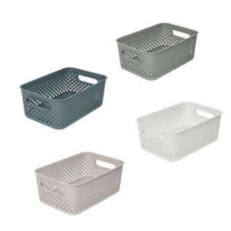Oppbevaringskurv resirkulert plast 29,5x20,5x12 cm