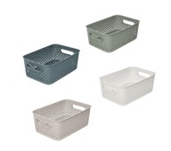 Oppbevaringskurv resirkulert plast 29,5x20,5x12 cm