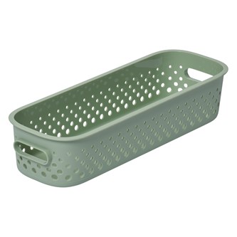Oppbevaringskurv resirkulert plast 29,5x10x6,5 cm