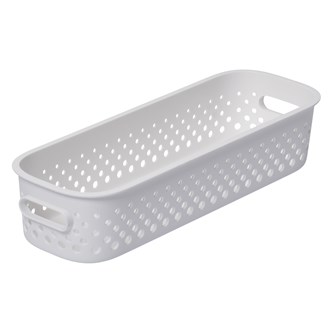 Oppbevaringskurv resirkulert plast 29,5x10x6,5 cm