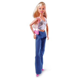 Dukkeklær Steffi jeans & glitter