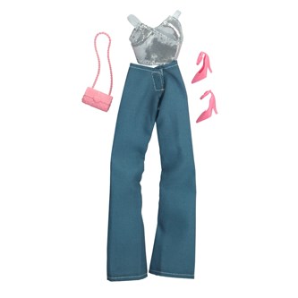Dukkeklær Steffi jeans & glitter