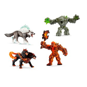 Schleich eldradorfigurer 4 stk