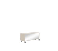 Kubus 3-rom hvitpigmentert med speilrygg