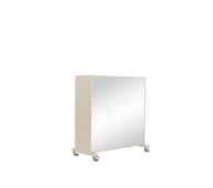 Kubus 9-rom hvitpigmentert med speilrygg