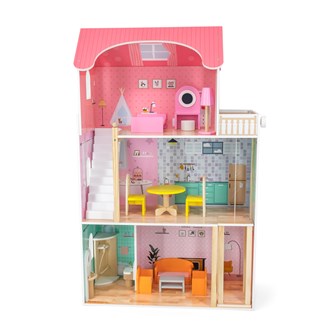 Dukkehus med møbler