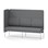 Modulsofa Adapt 180 høy rygg sidepanel høyre sh45 h128