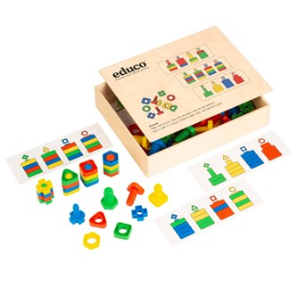 EDUCO Skruer og muttere, form og farge