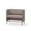 Modulsofa Adapt 120 lav rygg sidepaneler sh65 h108