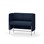 Modulsofa Adapt 120 lav rygg sidepaneler sh65 h108