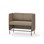 Modulsofa Adapt 120 lav rygg sidepaneler sh65 h108