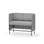 Modulsofa Adapt 120 lav rygg sidepaneler sh65 h108