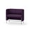 Modulsofa Adapt 120 lav rygg sidepaneler sh65 h108