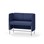 Modulsofa Adapt 120 lav rygg sidepaneler sh65 h108
