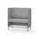 Modulsofa Adapt 120 medium rygg sidepaneler sh65 h128