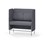 Modulsofa Adapt 120 medium rygg sidepaneler sh65 h128
