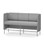 Modulsofa Adapt 180 lav rygg sidepaneler sh65 h108