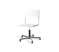 Stol Como FSC gas 38-51 cm Alu glidefot stort sete sølv