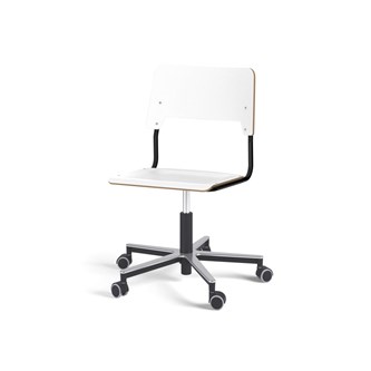 Stol Como FSC gas 50-70 cm Alu hjul stort sete svart