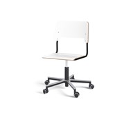 Stol Como FSC gas 38-51 cm Alu hjul stort sete svart