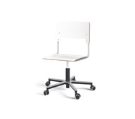 Stol Como FSC gas 38-51 cm Alu hjul stort sete sølv