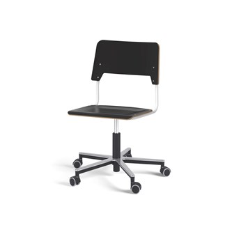 Stol Como FSC gas 50-70 cm Alu hjul stort sete hvit