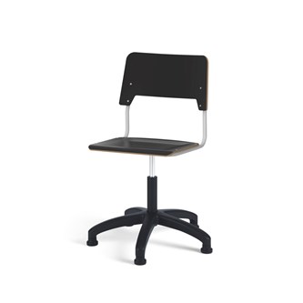 Stol Como FSC gas 38-51 cm glidefot stort sete sølv