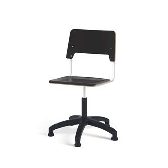 Stol Como FSC gas 50-70 cm glidefot stort sete hvit