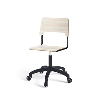 Stol Como FSC gas 38-51 cm hjul stort sete svart