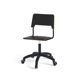 Stol Como FSC gas 38-51 cm hjul stort sete svart