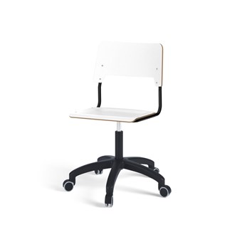 Stol Como FSC gas 38-51 cm hjul stort sete svart