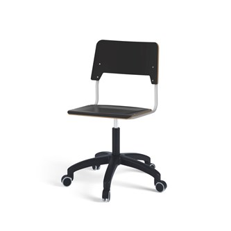 Stol Como FSC gas 50-70 cm hjul stort sete sølv