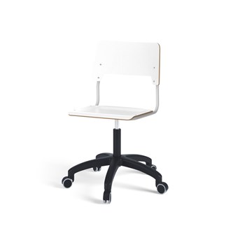 Stol Como FSC gas 50-70 cm hjul stort sete sølv