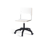 Stol Como FSC gas 38-51 cm hjul stort sete sølv