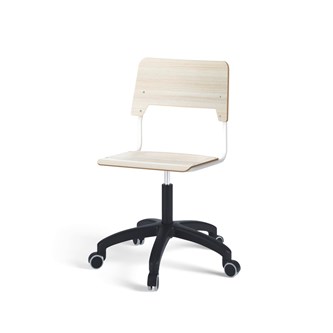 Stol Como FSC gas 38-51 cm hjul stort sete hvit