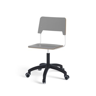 Stol Como FSC gas 38-51 cm hjul stort sete hvit