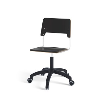 Stol Como FSC gas 38-51 cm hjul stort sete hvit